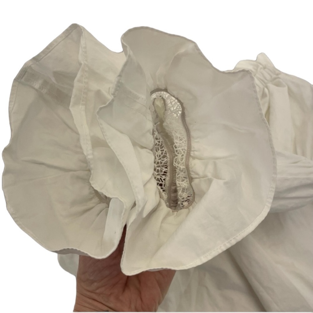 Alexis Ruffle Top XS White - Picture 13 of 15